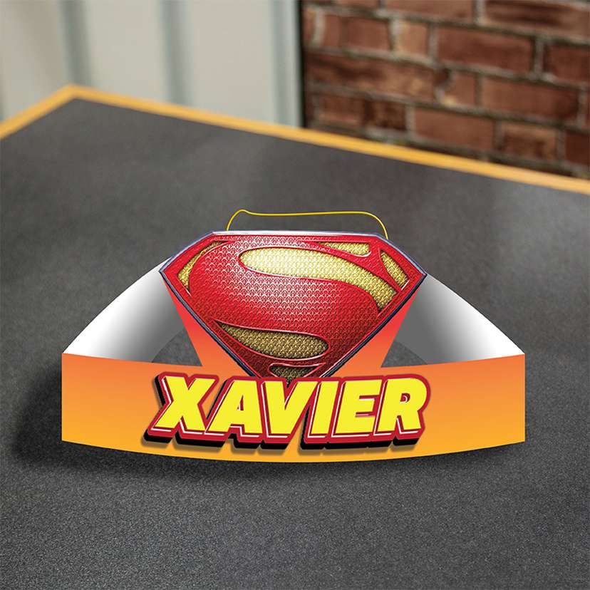 Topi Ulang Tahun Anak Tema Superhero β Custom Nama - Image 1