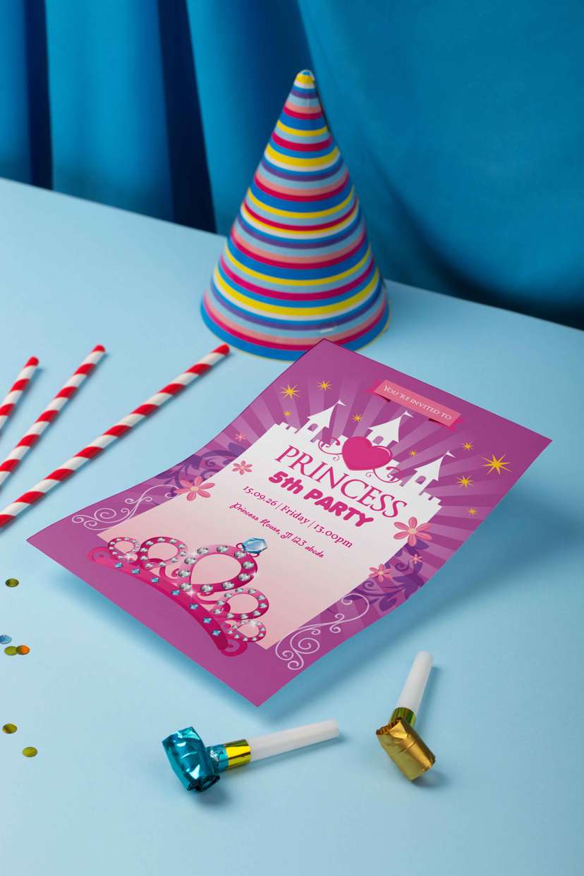 Undangan Ulang Tahun Anak Tema Princess - Image 1