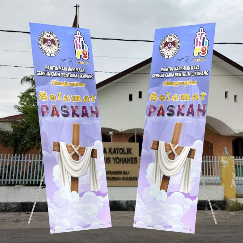 Banner Ucapan Selamat Paskah Gereja GMIM Sentrum Likupang - Image 1