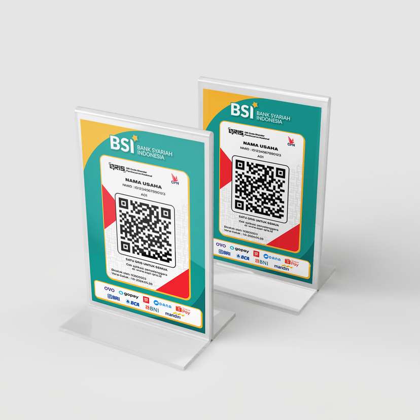 Acrylic QRIS Stand - BSI Edition - Image 1