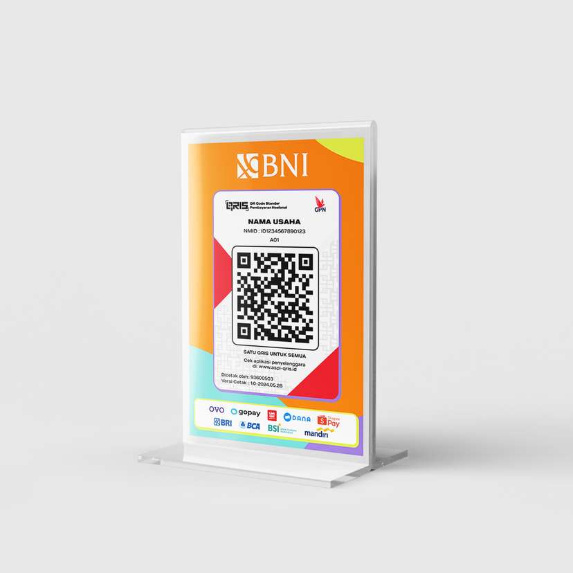 Acrylic QRIS Stand - BNI Edition - Image 2