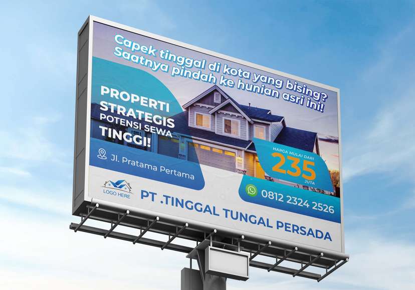 Baliho Promo Property Perumahan Simple - Image 1