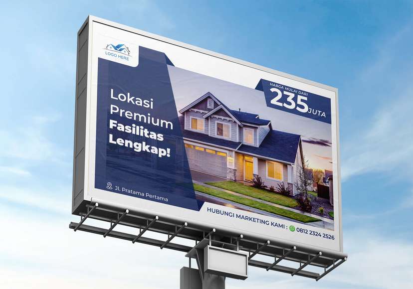 Baliho Promo Property Perumahan Simple - Image 1
