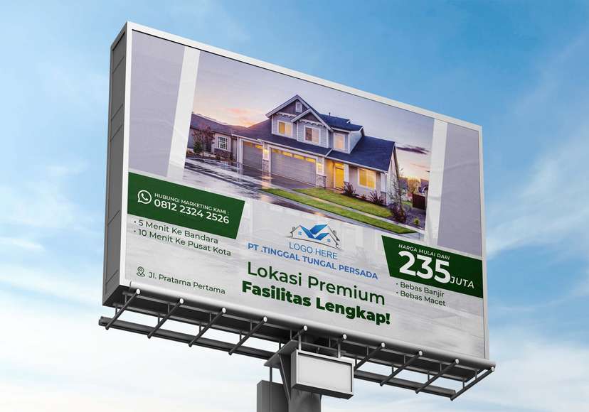 Baliho Promo Property Perumahan Simple - Image 1