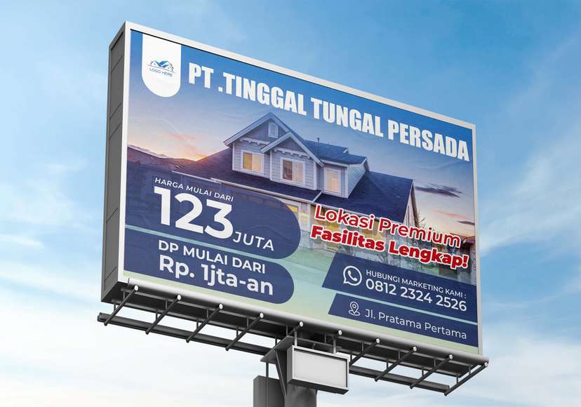 Baliho Promo Property Perumahan Simple - Image 1