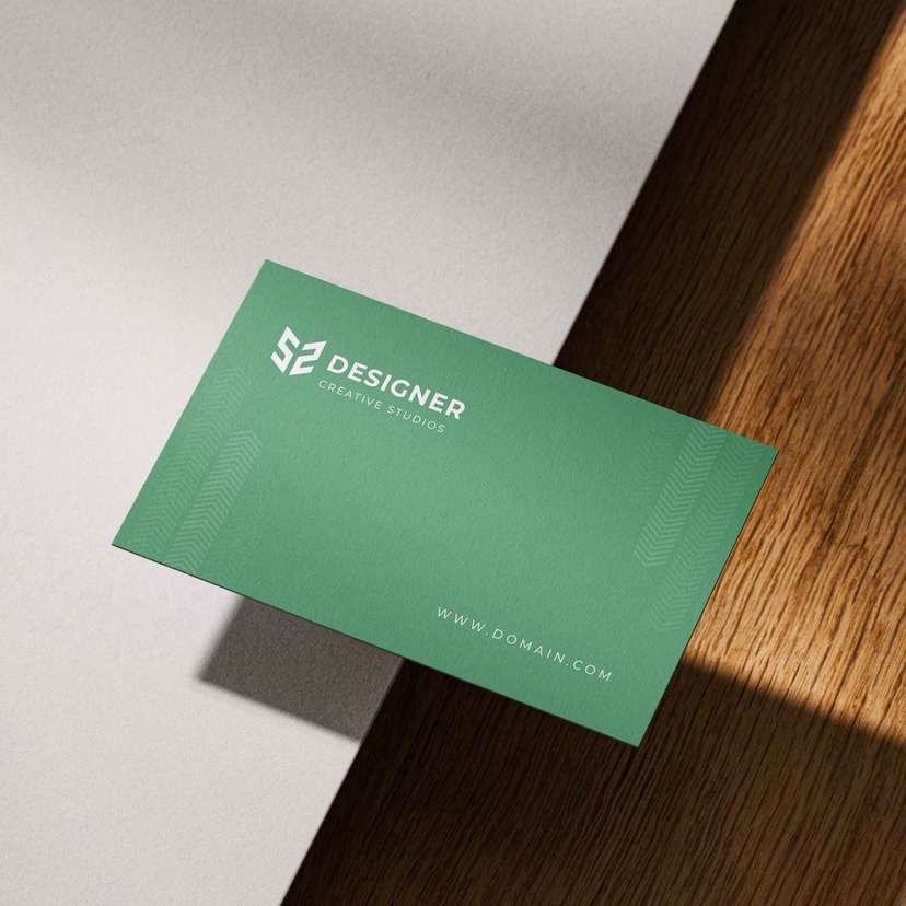 Kartu Nama Karyawan Perusahaan Tema Hijau Putih - Image 2