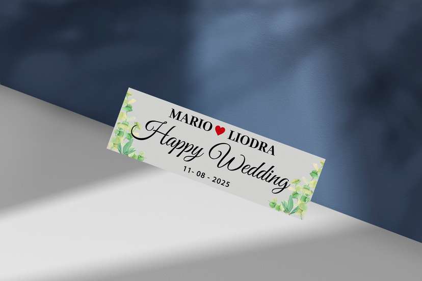 Wedding Plat Abu-Abu Mekar - Image 1