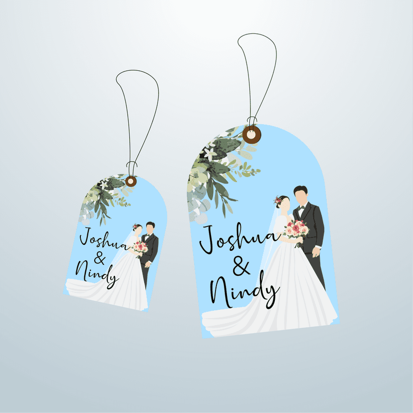 HangTag Bingkisan Pernikahan Elegan dan Romantis - Image 1