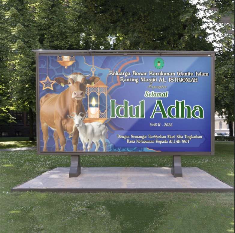 Banner Idul Adha 1446 H KWI – Desain Religius Penuh Makna Kurban 2025 - Image 1