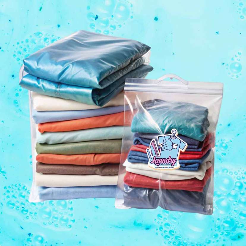 Stiker Laundry 24 Jam Ikonik Baju - Image 1