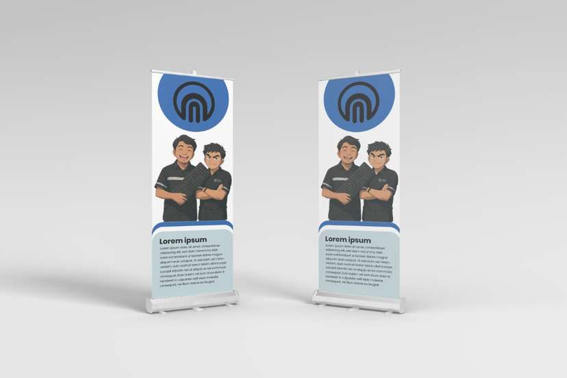 Tech Team Banner Design with Animated Style - Image 1