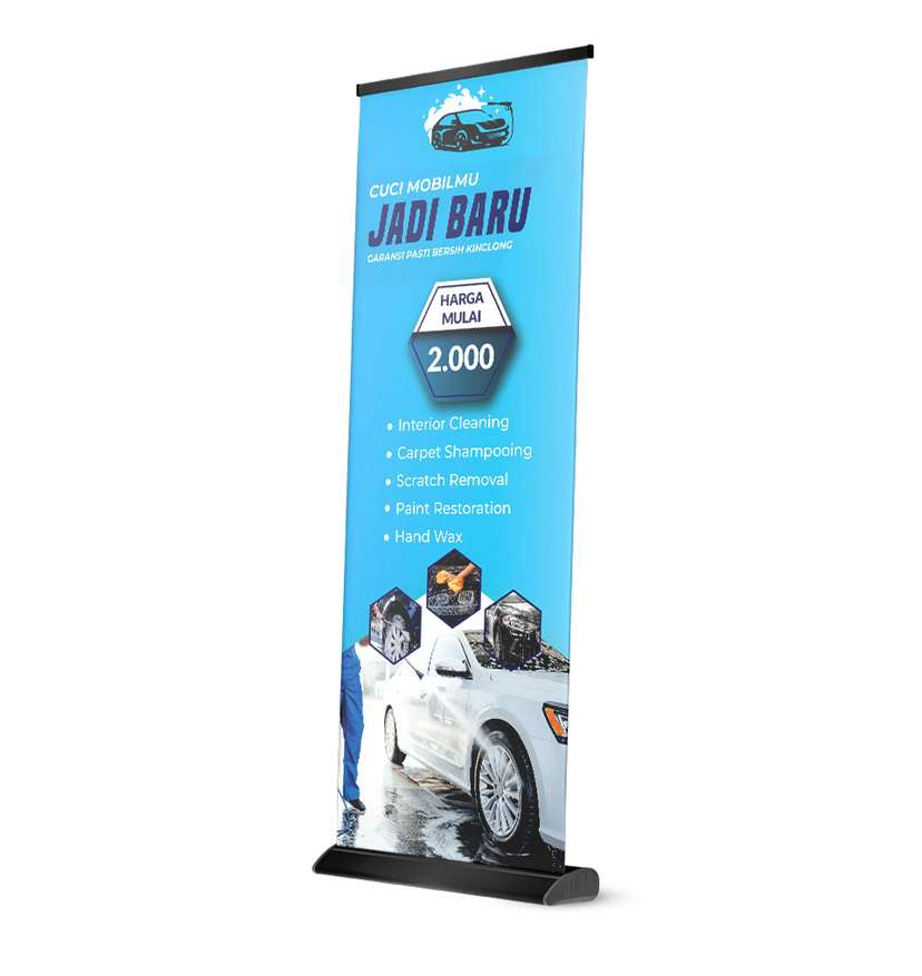 Banner Cuci Mobil Jadi Baru - Garansi Bersih Kinclong - Image 1