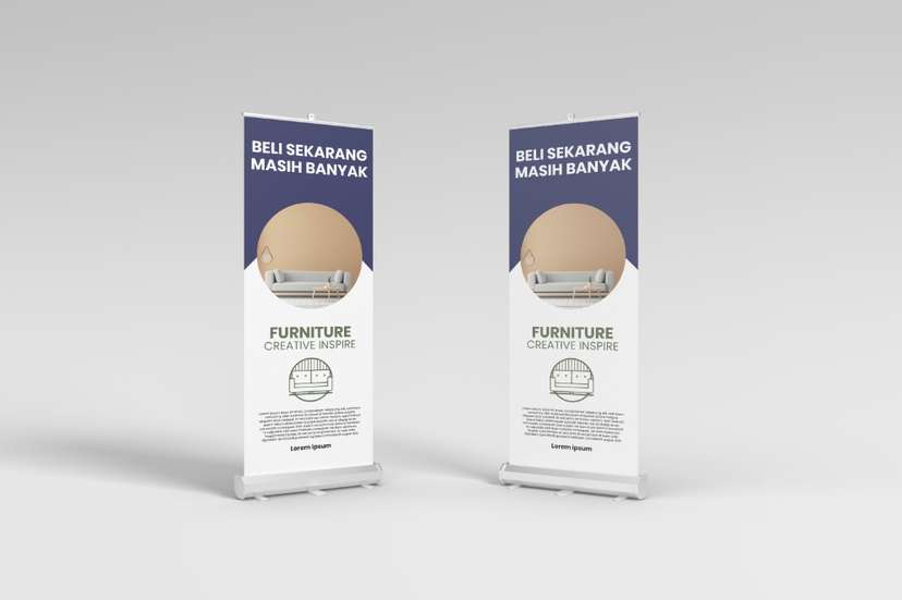 Desig roll up Promo Perabotan Rumah - Dapatkan Sekarang! - Image 1