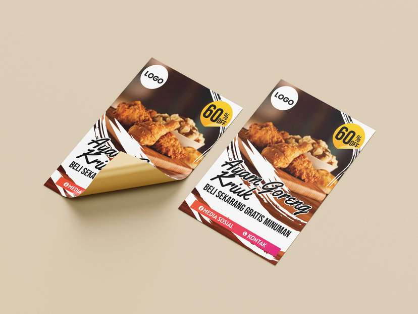 Flyer Promo Ayam Goreng Kriuk Elegan - Image 1