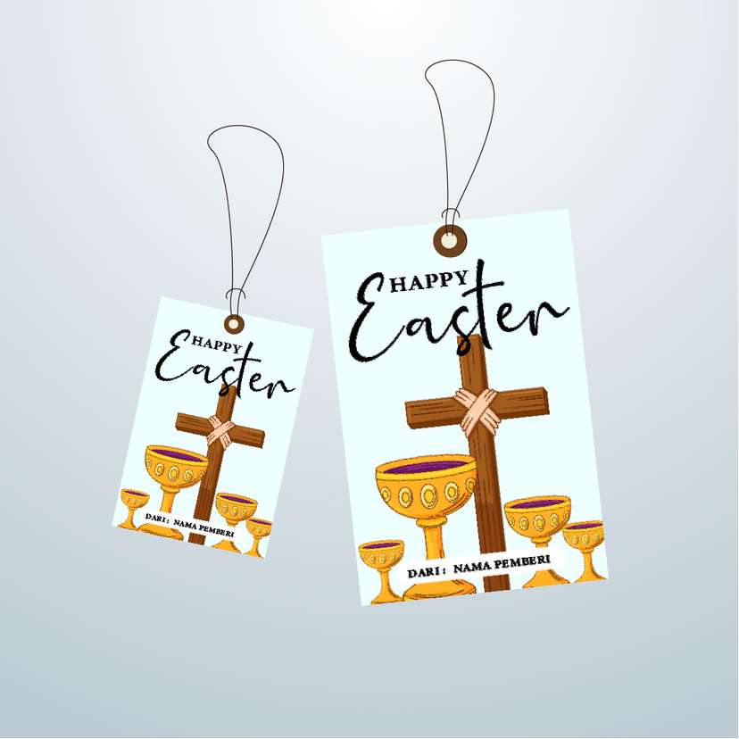 HangTag Paskah Tema Perjamuan Kasih - Image 1