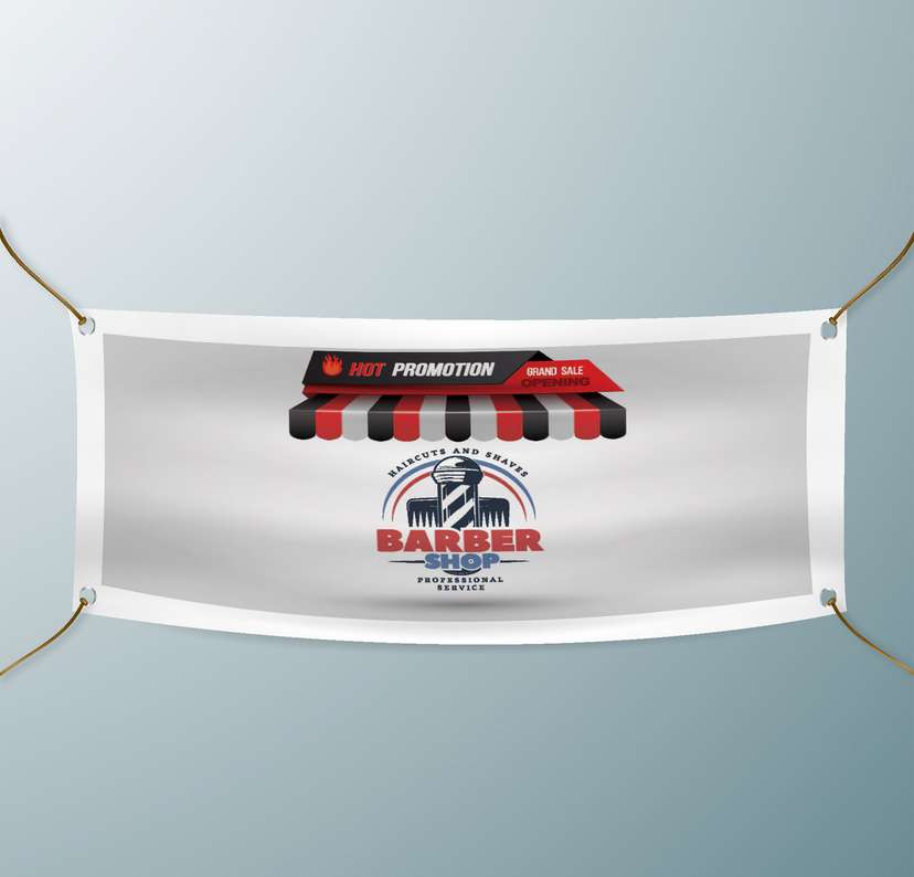 Spanduk Hot Promotion Barber Shop - Image 1