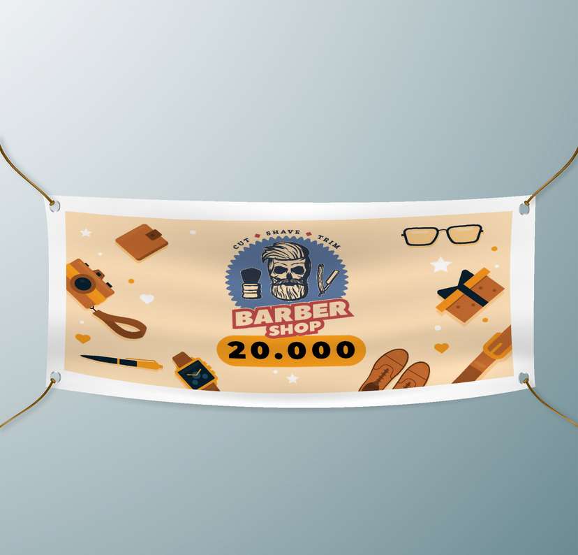 Spanduk Barber Shop 20.000 - Image 1