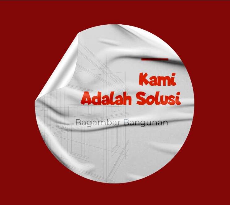 Kami Adalah Solusi Anda – Sticker Desain Konstruksi Profesional - Image 1