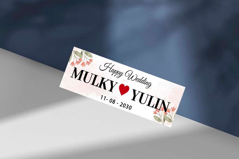 Wedding Plat Bunga Mewah Elegan dan Romantis - Image 1