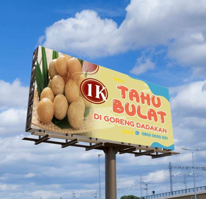 Baliho jualan Ceria Tropikal Kuning Muda - Image 1