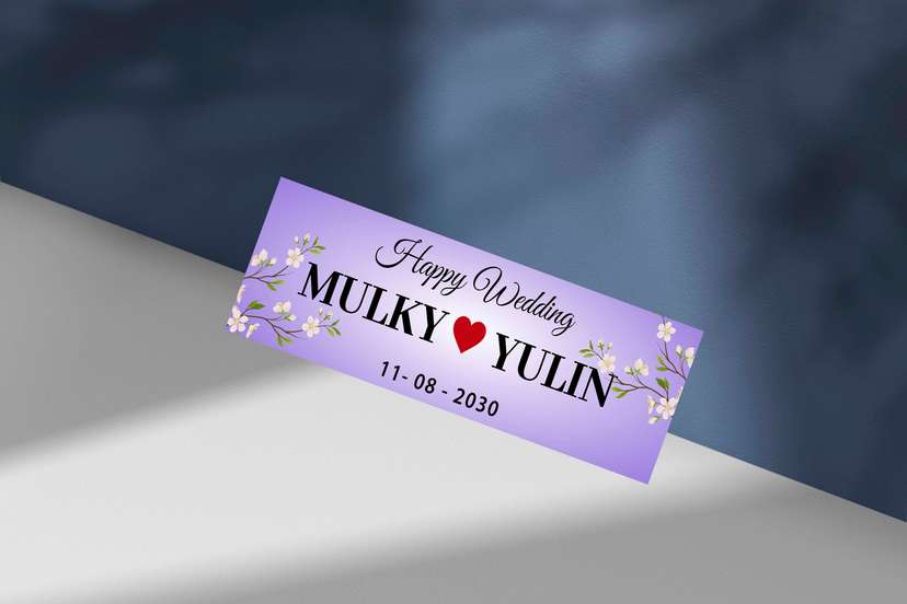 Wedding Plat Lilac Floral - Image 1