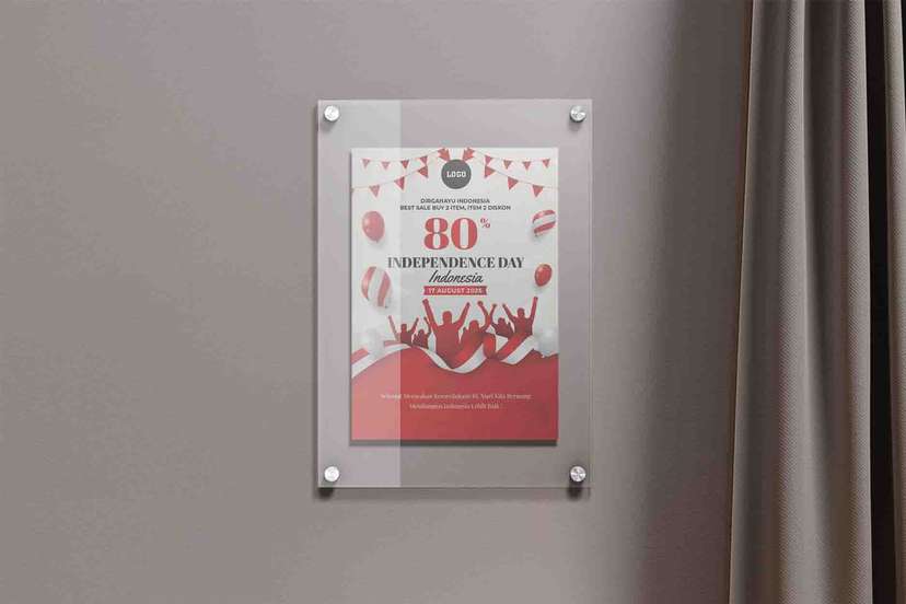Wall Poster Promo Diskon 80% HUT Kemerdekaan RI ke-80 - Image 1