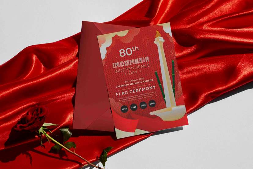 Undangan Upacara Bendera HUT RI ke-80 di Lapangan Walikota Manado - Image 1