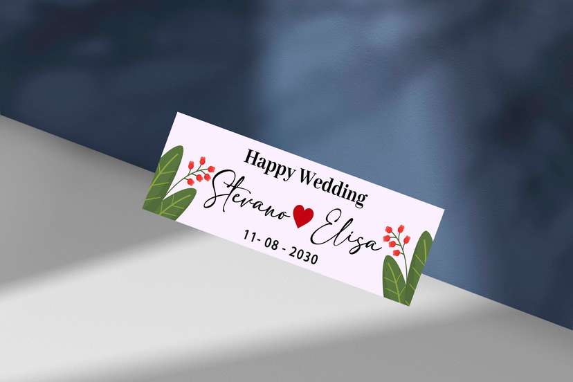 Wedding Plat Floral Klasik dan Minimalis - Image 1