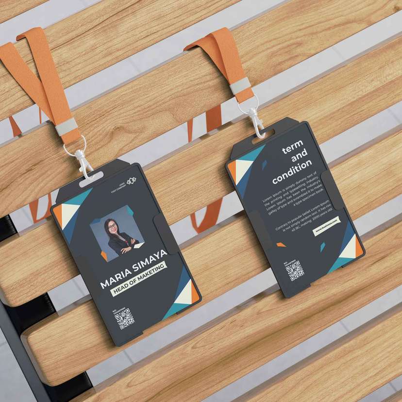 ID Card Modern - Dominasi Warna Gelap yang Elegan 002 - Image 1