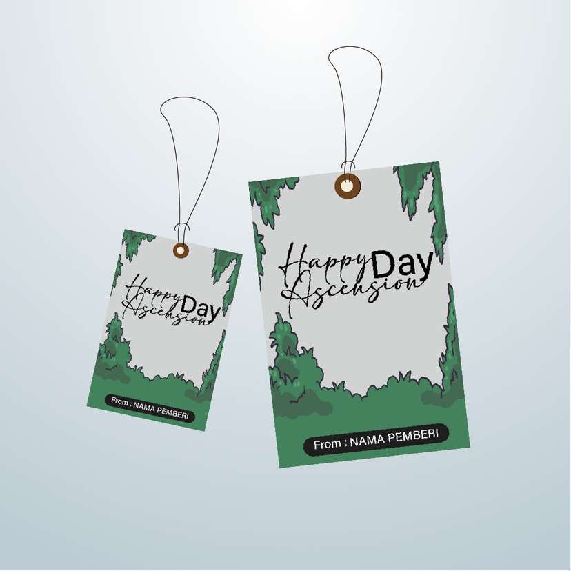 Desain Simple dengan Daun Hijau - Image 1