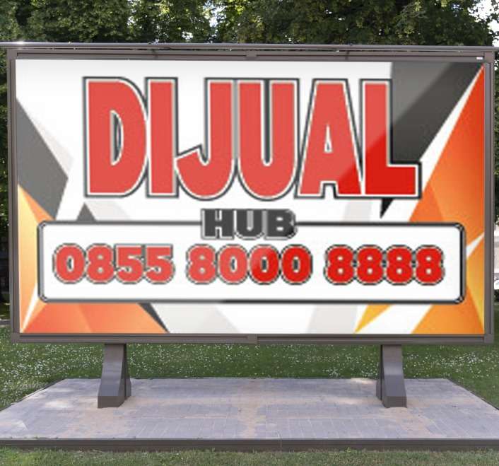 baliho disewakan asimetris orange putih hitam - Image 1