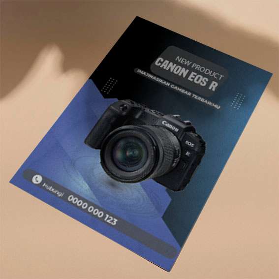 Flyer Kamera Canon EOS R – Tema Biru Gelap - Image 1