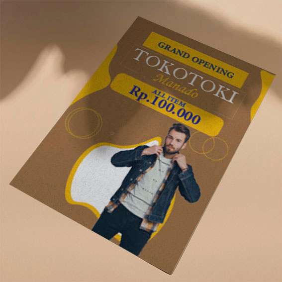 Flyer Grand Opening TOKOTOKI – Tema Cokelat Klasik - Image 1