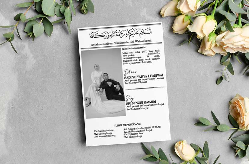 Undangan Koran Puisi Pernikahan - Image 1