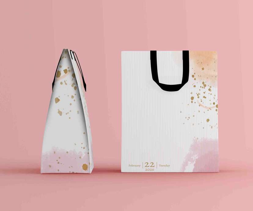 Paper Bag Pernikahan Elegan dengan Nuansa Artistik dan Warna Pastel - Image 2
