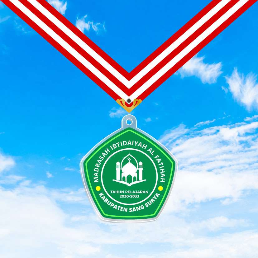 Medali Akrilik Kelulusan/Wisuda Sekolah - Tema Hijau π
- Image 1