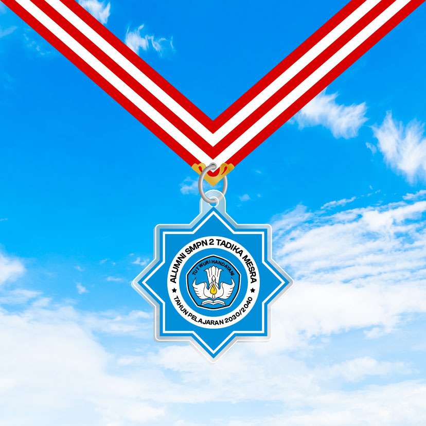 Medali Akrilik Kelulusan/Wisuda Sekolah - Tema Biru Mudaπ
- Image 1