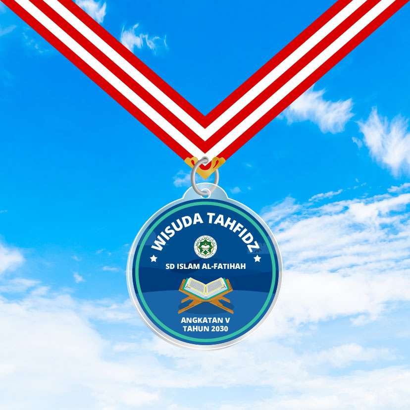 Medali Akrilik Kelulusan/Wisuda Sekolah - Tema Biru Navy ๐
- Image 1