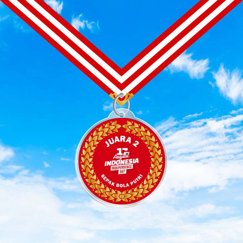 Medali Akrilik Lomba Anak 17 Agustus β Full Warna, Bikin Acara Makin Meriah! π - Image 1