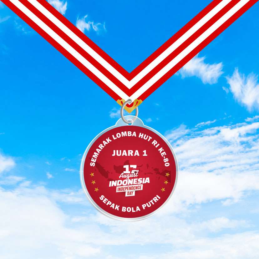Medali Akrilik Unik Lomba 17an β Cocok untuk RT, Sekolah, & Komunitas! π― - Image 1