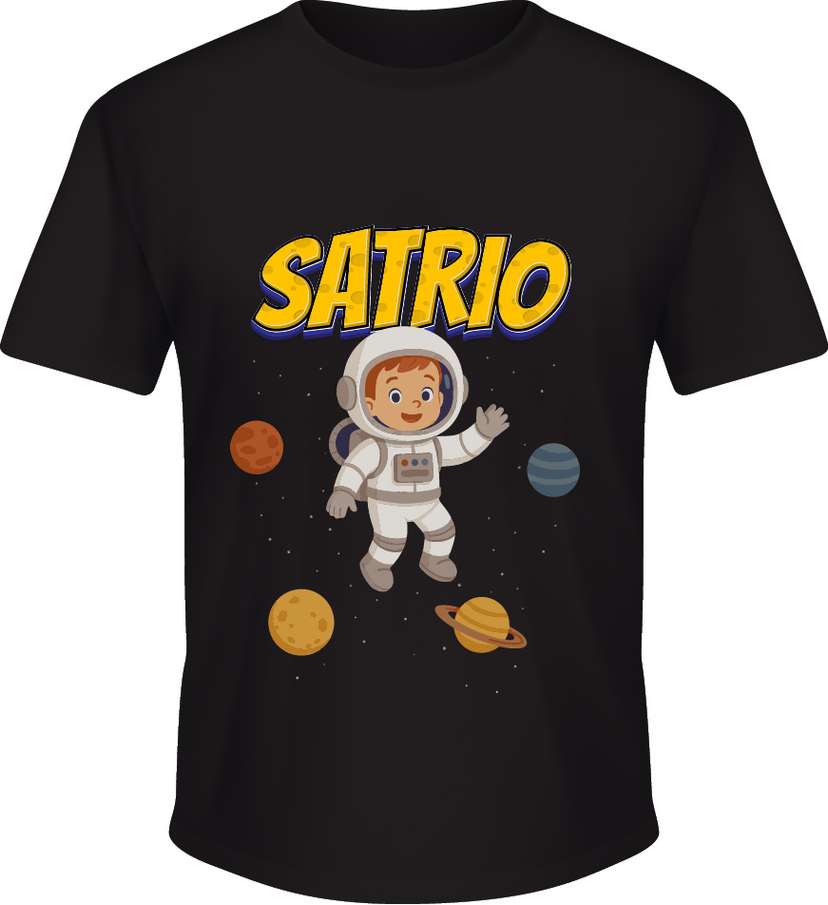 Kaos Anak Tema Astronot - Image 1