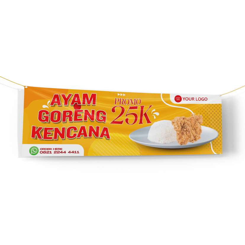 Banner Makanan Ayam Goreng Kencana Cerah - Image 1