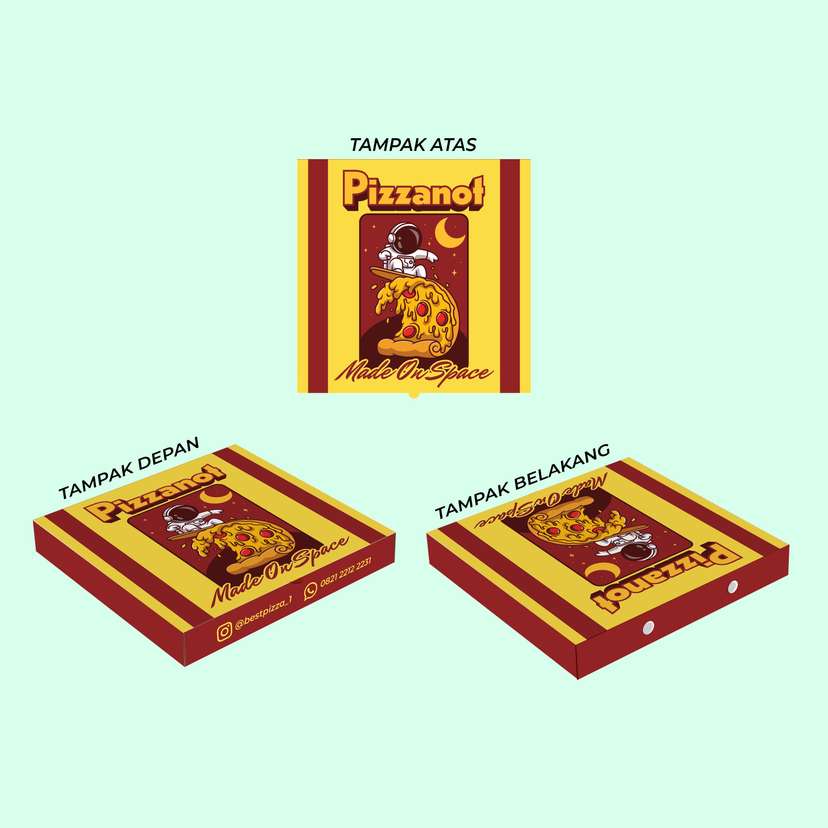 Paper Box Pizza Pizzanot Pizza Luar Angkasa, Rasa Luar Biasa - Image 1