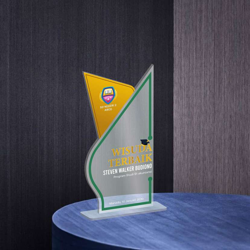 Plakat Akrilik Penghargaan Wisudawan Terbaik - The Arch of Excellence 🎓 - Image 1