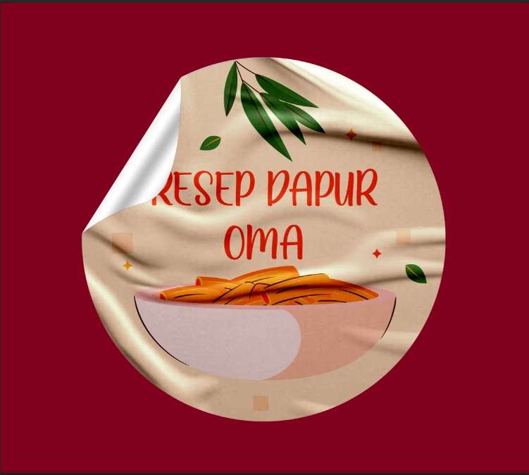 Sticker Resep Dapur Oma – Masakan Rumahan yang Penuh Cinta - Image 1