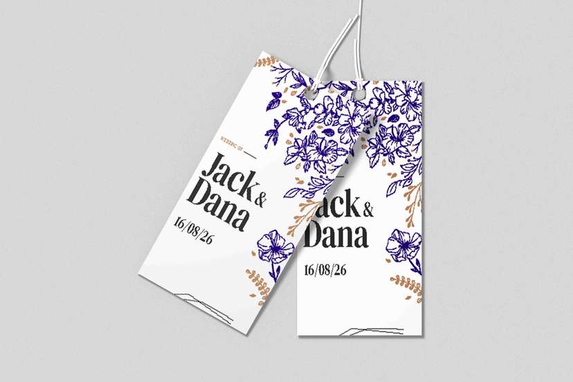 Hang Tag Elegan Floral - Image 1