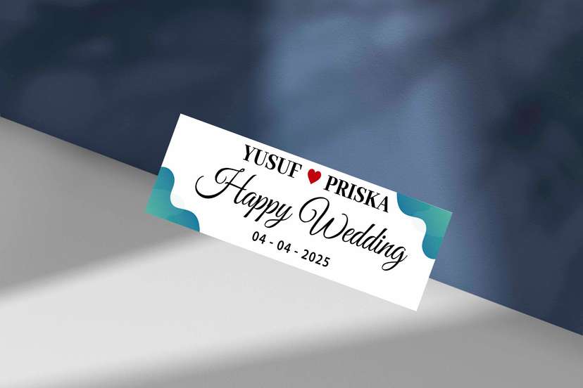 Wedding Plat Putih Minimalis - Image 1