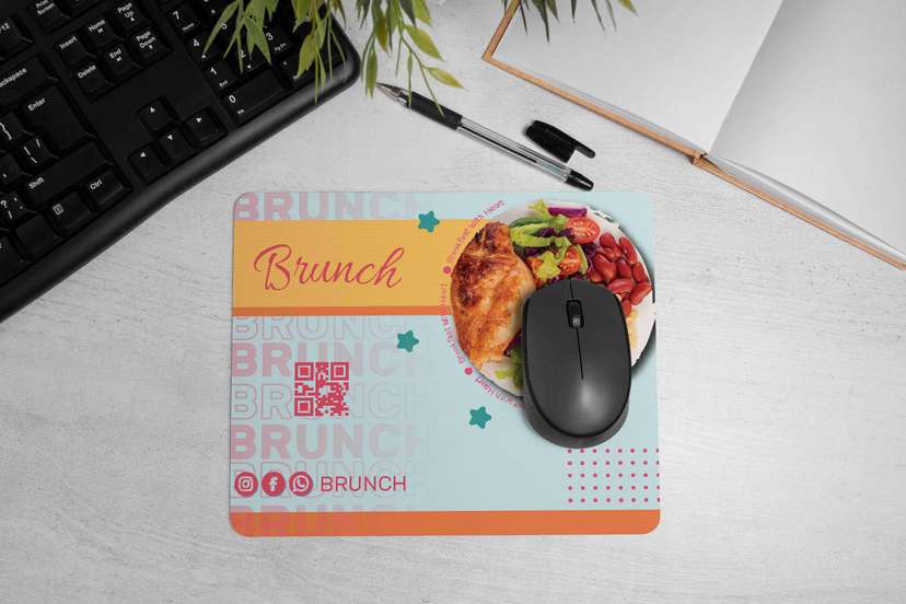 Mousepad Gaya Ceria untuk Brand Kuliner Sehat & Kekinian - Image 1