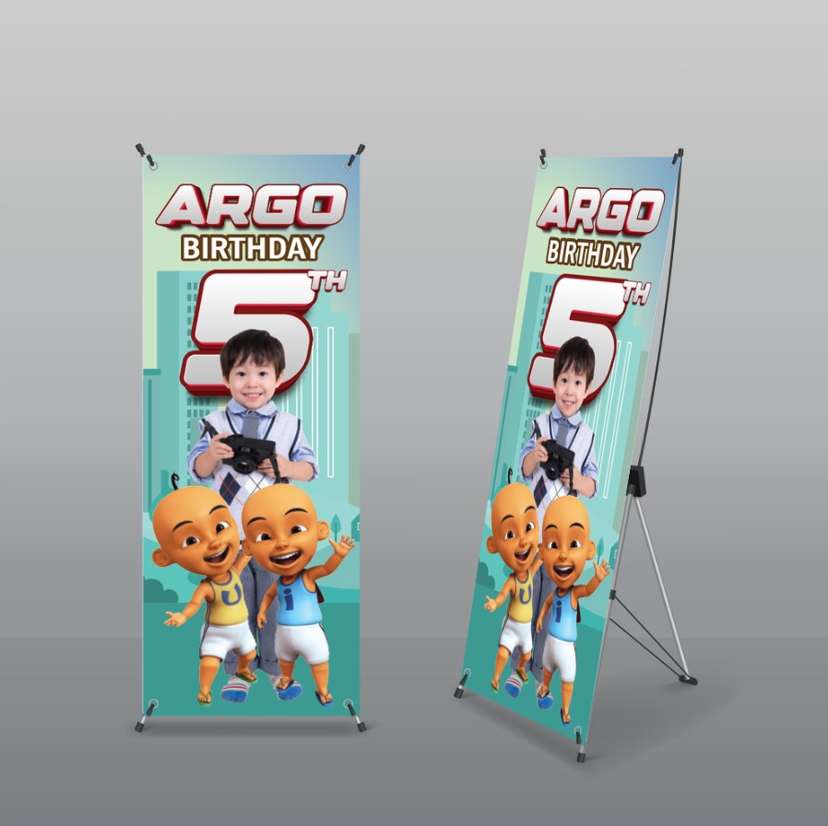 Standing Banner Karakter Ulang Tahun Anak - Image 1