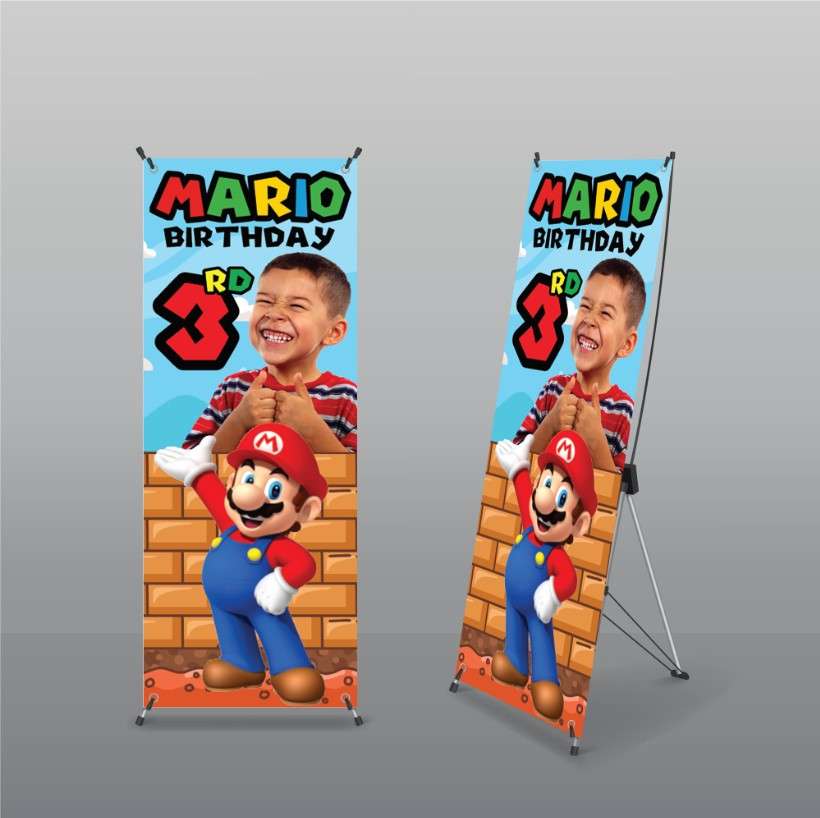 Standing Banner Karakter Ulang Tahun Anak - Image 1